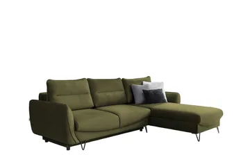 Lence Bäddsoffa m. Divan Förvaring - Grön - Möbler - Soffa - Bäddsoffa - Bäddsoffa divan