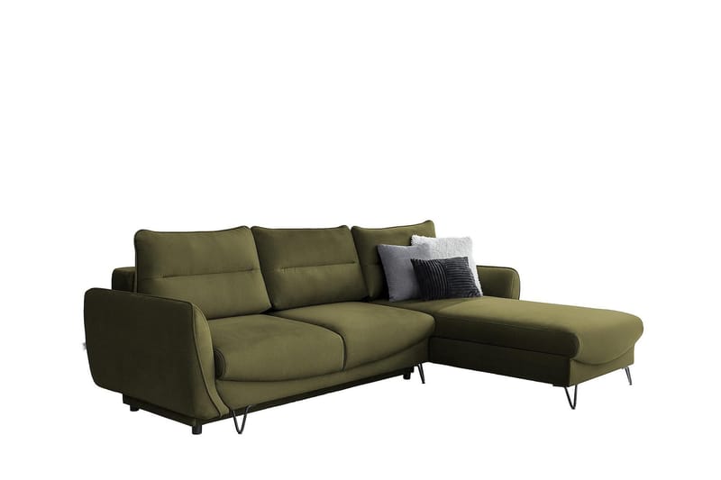 Lence Bäddsoffa m. Divan Förvaring - Grön - Möbler - Soffa - Bäddsoffa - Bäddsoffa divan