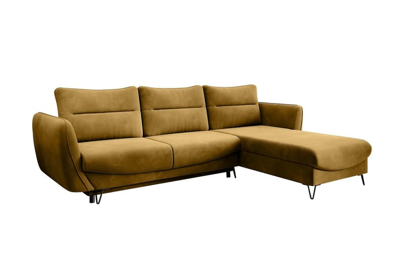 Lence Bäddsoffa m. Divan Förvaring - Gul - Möbler - Soffa - Bäddsoffa - Bäddsoffa divan