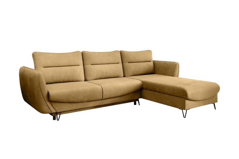 Lence Bäddsoffa m. Divan Förvaring - Gul - Möbler - Soffa - Bäddsoffa - Bäddsoffa divan