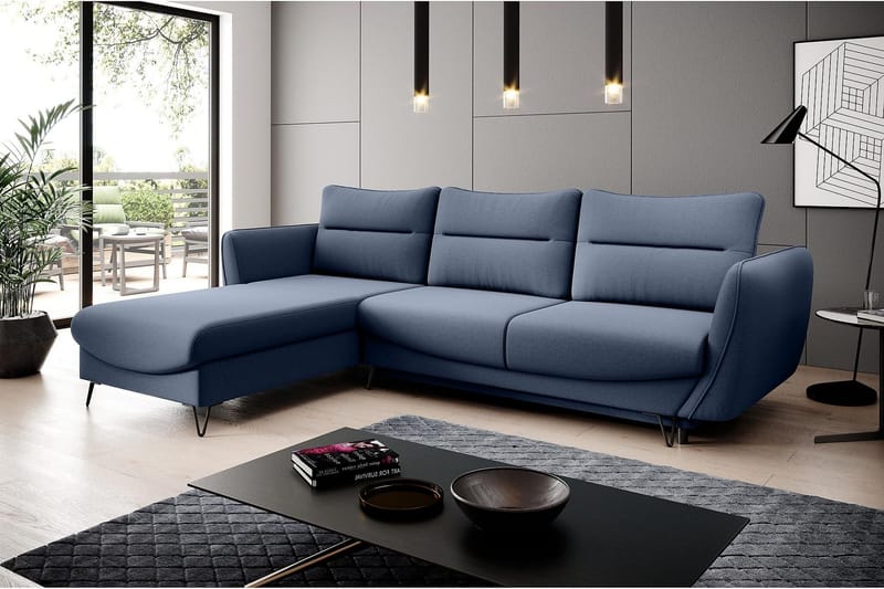 Lence Bäddsoffa m. Divan Förvaring - Ljusblå - Möbler - Soffa - Bäddsoffa - Bäddsoffa divan