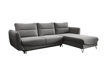 Lence Bäddsoffa m. Divan Förvaring - Ljusgrå - Möbler - Soffa - Bäddsoffa - Bäddsoffa divan