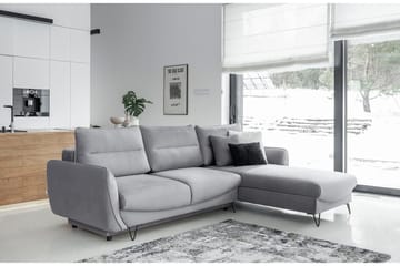 Lence Bäddsoffa m. Divan Förvaring - Ljusgrå - Möbler - Soffa - Bäddsoffa - Bäddsoffa divan