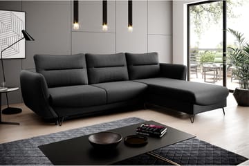 Lence Bäddsoffa m. Divan Förvaring - Mörkgrå - Möbler - Soffa - Bäddsoffa - Bäddsoffa divan