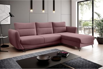 Lence Bäddsoffa m. Divan Förvaring - Rosa - Möbler - Soffa - Bäddsoffa - Bäddsoffa divan