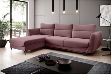 Lence Bäddsoffa m. Divan Förvaring - Rosa - Möbler - Soffa - Bäddsoffa - Bäddsoffa divan