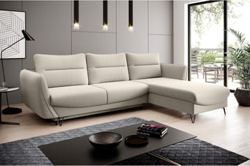 Lence Bäddsoffa m. Divan Förvaring - Vit/Beige - Möbler - Soffa - Bäddsoffa - Bäddsoffa divan