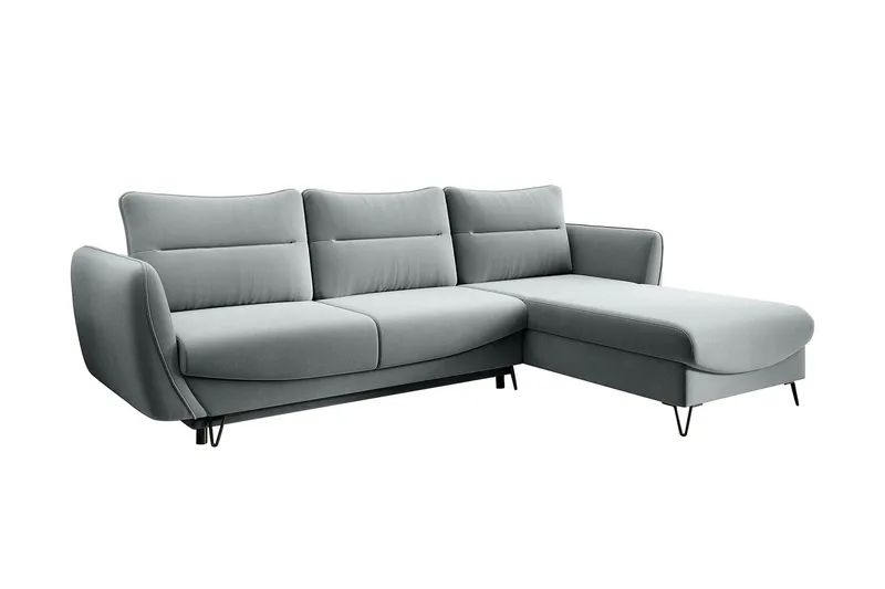 Lence Bäddsoffa m. Divan Förvaring - Vit/Grå - Möbler - Soffa - Bäddsoffa - Bäddsoffa divan