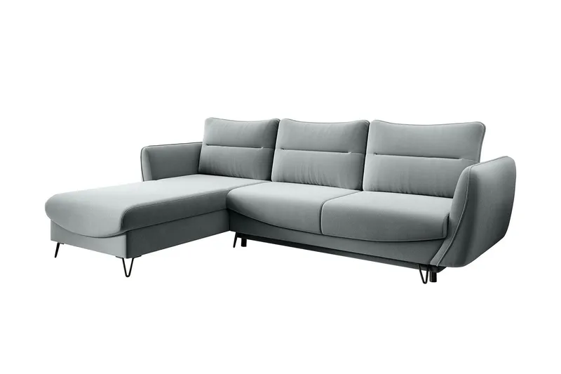 Lence Bäddsoffa m. Divan Förvaring - Vit/Ljusgrå - Möbler - Soffa - Bäddsoffa - Bäddsoffa divan