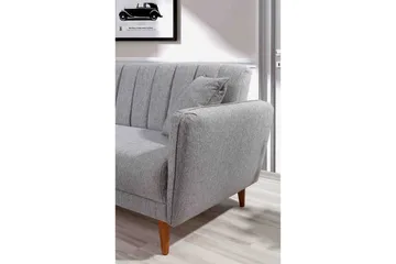 Lepinas Bäddsoffa med Divan Vänster - Grå/Natur - Möbler - Soffa - Bäddsoffa - Bäddsoffa divan