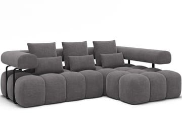 Levvi 3-sits Bubblig Bäddsoffa med Divan Höger - Manhattan 03 - Möbler - Soffa - Bäddsoffa - Bäddsoffa divan