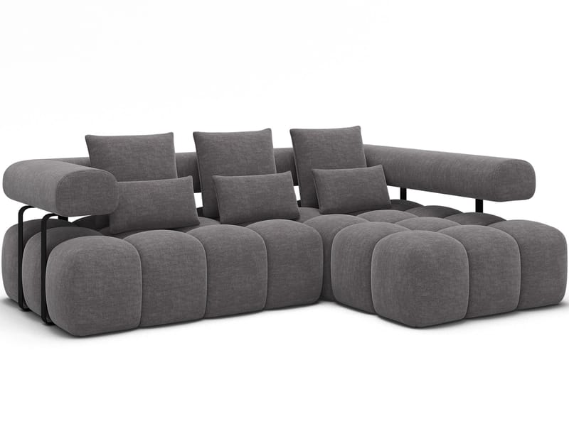 Levvi 3-sits Bubblig Bäddsoffa med Divan Höger, Manhattan 03