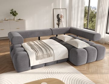 Levvi 3-sits Bubblig Bäddsoffa med Divan Höger - Manhattan 03 - Möbler - Soffa - Bäddsoffa - Bäddsoffa divan