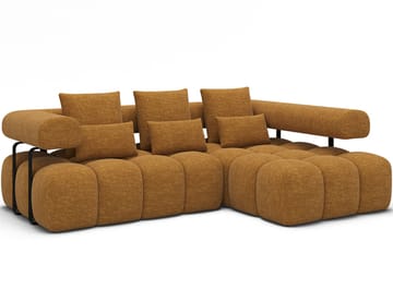 Levvi 3-sits Bubblig Bäddsoffa med Divan Höger - Manhattan 45 - Möbler - Soffa - Bäddsoffa - Bäddsoffa divan