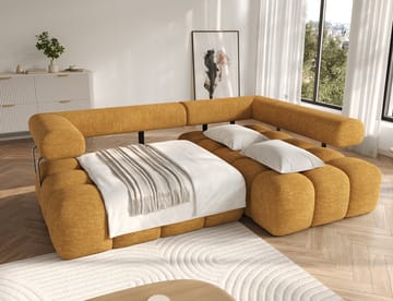 Levvi 3-sits Bubblig Bäddsoffa med Divan Höger - Manhattan 45 - Möbler - Soffa - Bäddsoffa - Bäddsoffa divan