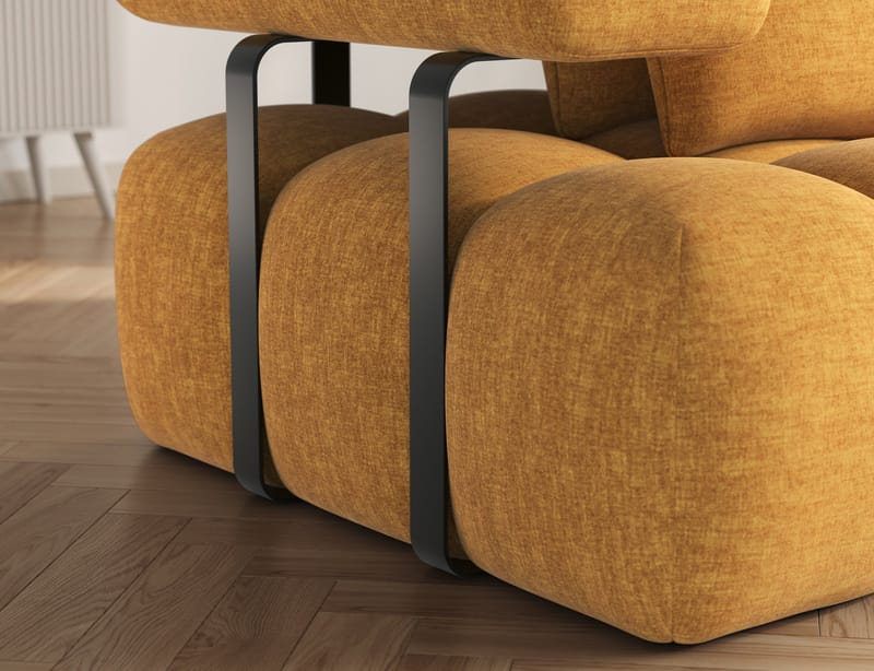 Levvi 3-sits Bubblig Bäddsoffa med Divan Höger - Manhattan 45 - Möbler - Soffa - Bäddsoffa - Bäddsoffa divan
