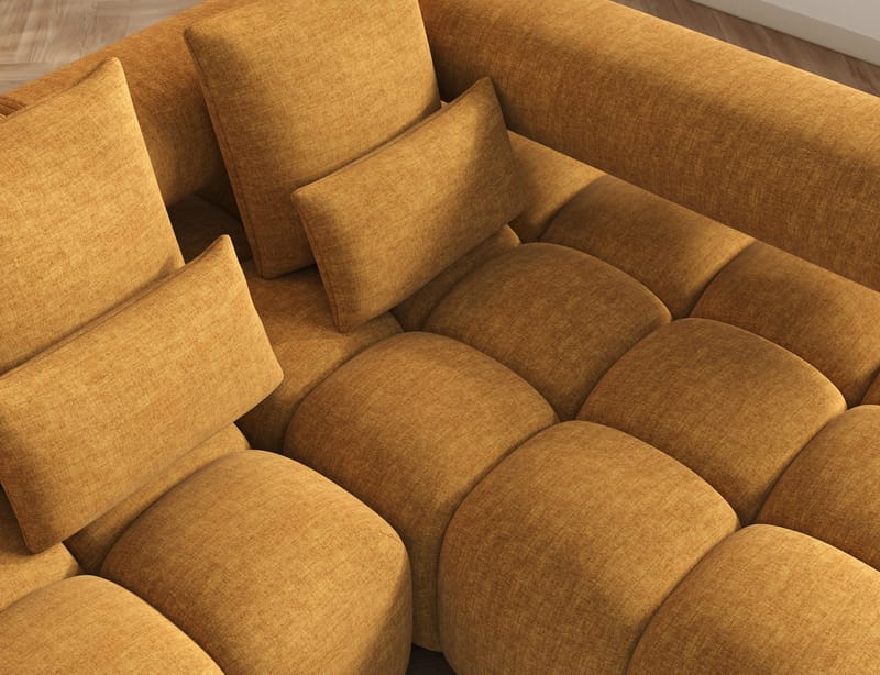 Levvi 3-sits Bubblig Bäddsoffa med Divan Höger - Manhattan 45 - Möbler - Soffa - Bäddsoffa - Bäddsoffa divan