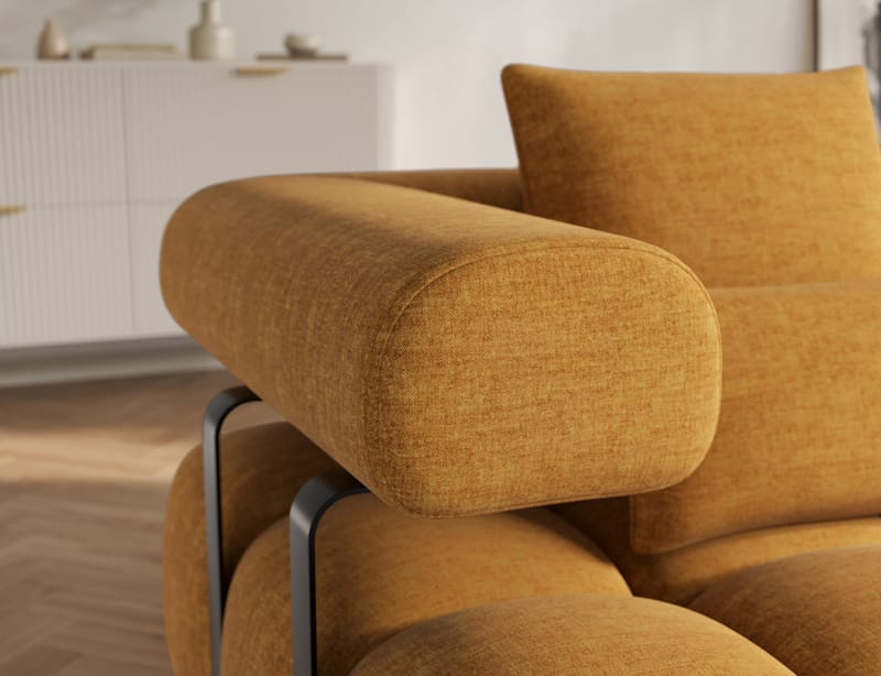 Levvi 3-sits Bubblig Bäddsoffa med Divan Höger - Manhattan 45 - Möbler - Soffa - Bäddsoffa - Bäddsoffa divan