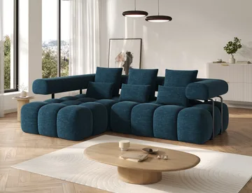 Levvi 3-sits Bubblig Bäddsoffa med Divan Vänster - Manhattan 40 - Möbler - Soffa - Bäddsoffa - Bäddsoffa divan