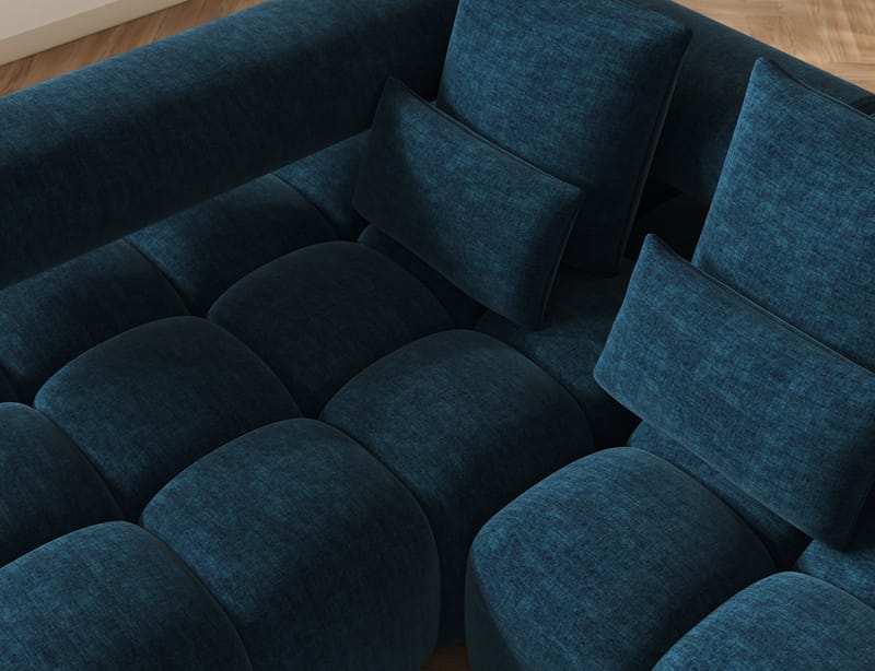 Levvi 3-sits Bubblig Bäddsoffa med Divan Vänster - Manhattan 40 - Möbler - Soffa - Bäddsoffa - Bäddsoffa divan