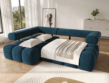 Levvi 3-sits Bubblig Bäddsoffa med Divan Vänster - Manhattan 40 - Möbler - Soffa - Bäddsoffa - Bäddsoffa divan