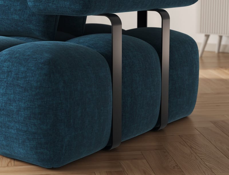Levvi 3-sits Bubblig Bäddsoffa med Divan Vänster - Manhattan 40 - Möbler - Soffa - Bäddsoffa - Bäddsoffa divan
