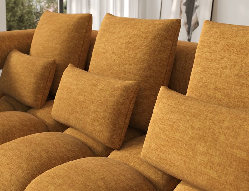 Levvi 3-sits Bubblig Bäddsoffa med Divan Vänster - Manhattan 45 - Möbler - Soffa - Bäddsoffa - Bäddsoffa divan