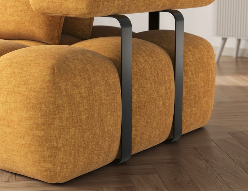 Levvi 3-sits Bubblig Bäddsoffa med Divan Vänster - Manhattan 45 - Möbler - Soffa - Bäddsoffa - Bäddsoffa divan