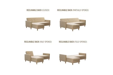 Liberty Divanbäddsoffa Vit - CosmoLiving - Möbler - Soffa - Bäddsoffa - Bäddsoffa divan