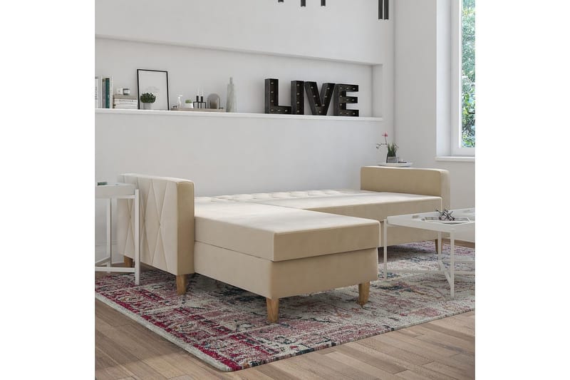Liberty Divanbäddsoffa Vit - Möbler - Soffa - Bäddsoffa - Bäddsoffa divan
