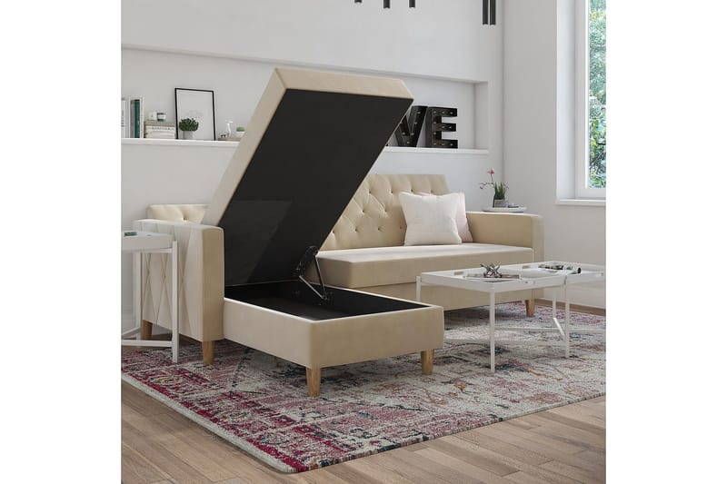 Liberty Divanbäddsoffa Vit - Möbler - Soffa - Bäddsoffa - Bäddsoffa divan