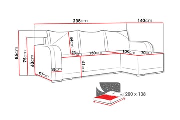 Liliana Divanbäddsoffa NO_BRAND Sense 9 + Sense 14 - Möbler - Soffa - Bäddsoffa - Bäddsoffa divan
