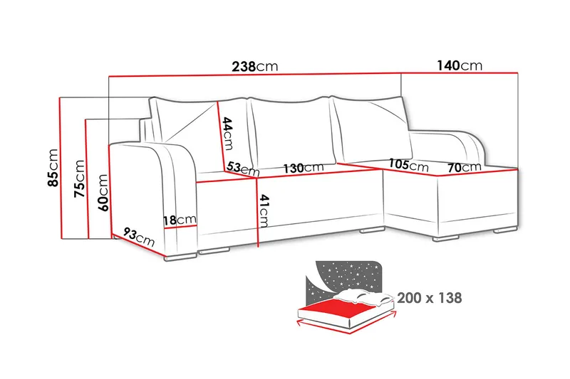 Liliana Divanbäddsoffa Sense 9 + Sense 14 - Möbler - Soffa - Bäddsoffa - Bäddsoffa divan