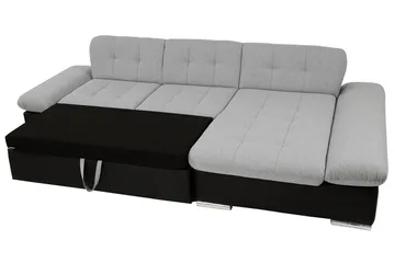 Malwi U-Bäddsoffa 278x162x76 cm - Grå/Vit - Möbler - Soffa - Bäddsoffa - Bäddsoffa divan