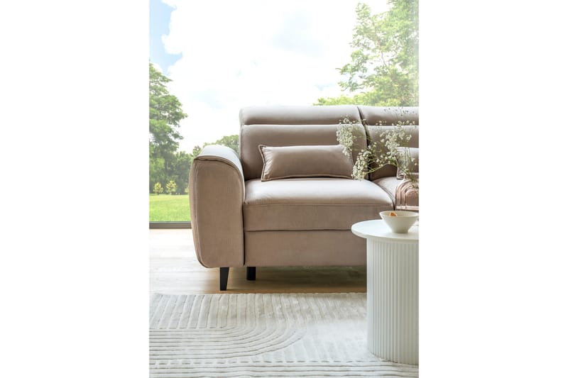 Manni 3-sits Bäddsoffa m. Divan med Förvaring - Ljusgrå - Möbler - Soffa - Bäddsoffa - Bäddsoffa divan