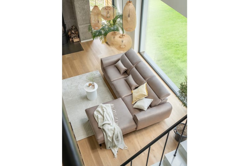 Manni 3-sits Bäddsoffa m. Divan med Förvaring - Ljusgrå - Möbler - Soffa - Bäddsoffa - Bäddsoffa divan