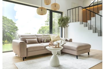 Manni 3-sits Bäddsoffa m. Divan med Förvaring - Ljusgrå - Möbler - Soffa - Bäddsoffa - Bäddsoffa divan