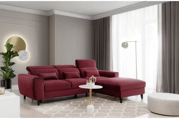 Manni 3-sits Bäddsoffa m. Divan med Förvaring - Röd - Möbler - Soffa - Bäddsoffa - Bäddsoffa divan