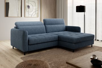 Manoti 3-sits Bäddsoffa m. Divan med Förvaring - Grå - Möbler - Soffa - Bäddsoffa - Bäddsoffa divan