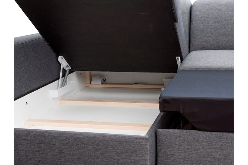 Mexico Divanbäddsoffa 262x178x75 cm - Grå - Möbler - Soffa - Bäddsoffa - Bäddsoffa divan