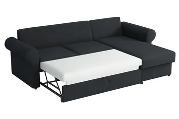 Monaco Hörnsoffa LED-belysning - Blå - Möbler - Soffa - Bäddsoffa - Bäddsoffa divan