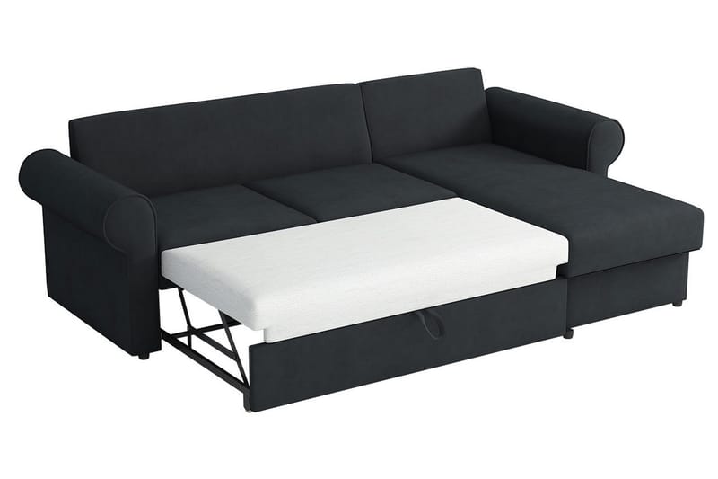 Monaco Hörnsoffa LED-belysning - Blå - Möbler - Soffa - Bäddsoffa - Bäddsoffa divan