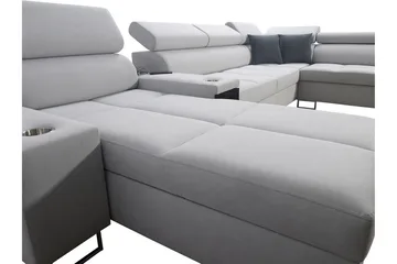 Morenia 3-sits Bäddsoffa Vänster - Svart - Möbler - Soffa - Bäddsoffa - Bäddsoffa divan