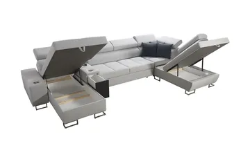 Morenia Bäddsoffa - Ljusgrå - Möbler - Soffa - Bäddsoffa - Bäddsoffa divan