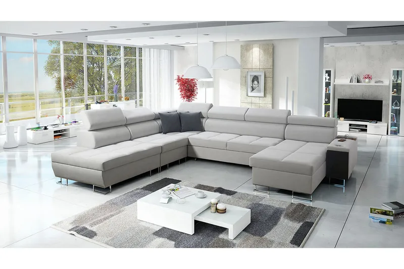 Morenia Bäddsoffa m. Divan och Schäslong - Möbler - Soffa - Bäddsoffa - Bäddsoffa divan