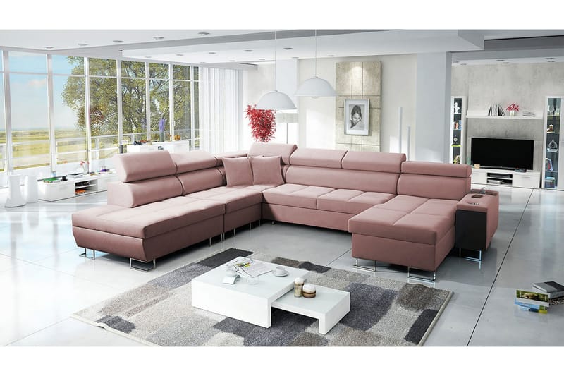 Morenia Bäddsoffa m. Divan och Schäslong - Möbler - Soffa - Bäddsoffa - Bäddsoffa divan