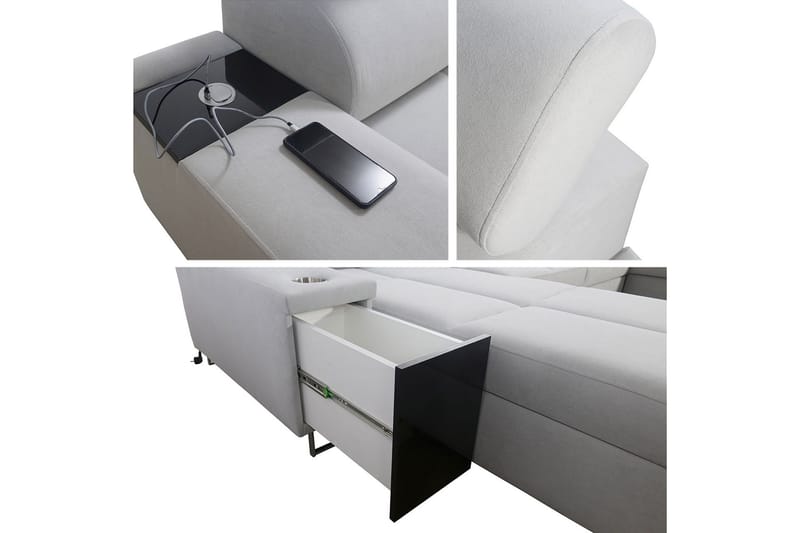 Morenia Bäddsoffa m. Divan och Schäslong - Möbler - Soffa - Bäddsoffa - Bäddsoffa divan