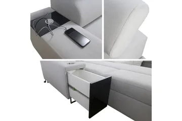 Morenia Bäddsoffa m. Divan och Schäslong - Möbler - Soffa - Bäddsoffa - Bäddsoffa divan