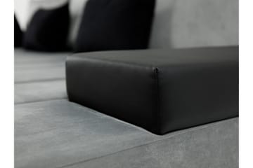 Naoma 3-sits Bäddsoffa med Divan L-formad Vänster med Förvar - Sammet/Grå - Möbler - Soffa - Bäddsoffa - Bäddsoffa divan
