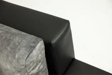 Naoma Bäddbar Hörnsoffa Universal 135x216 cm med Förvaring i Sammet - Rosa|Grå - Möbler - Soffa - Bäddsoffa - Bäddsoffa divan